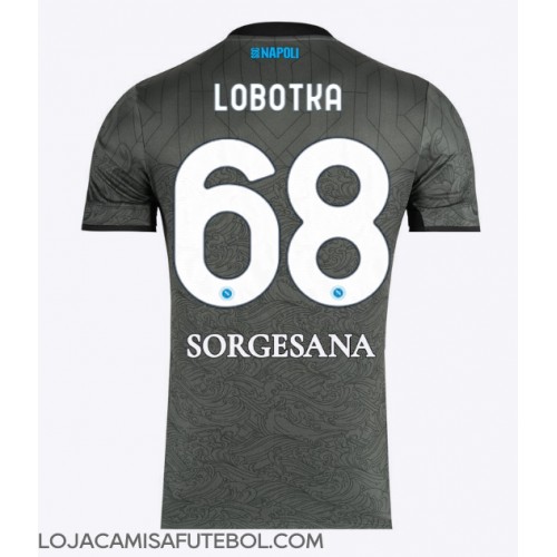 Camisa de Futebol SSC Napoli Stanislav Lobotka #68 Equipamento Alternativo 2024-25 Manga Curta